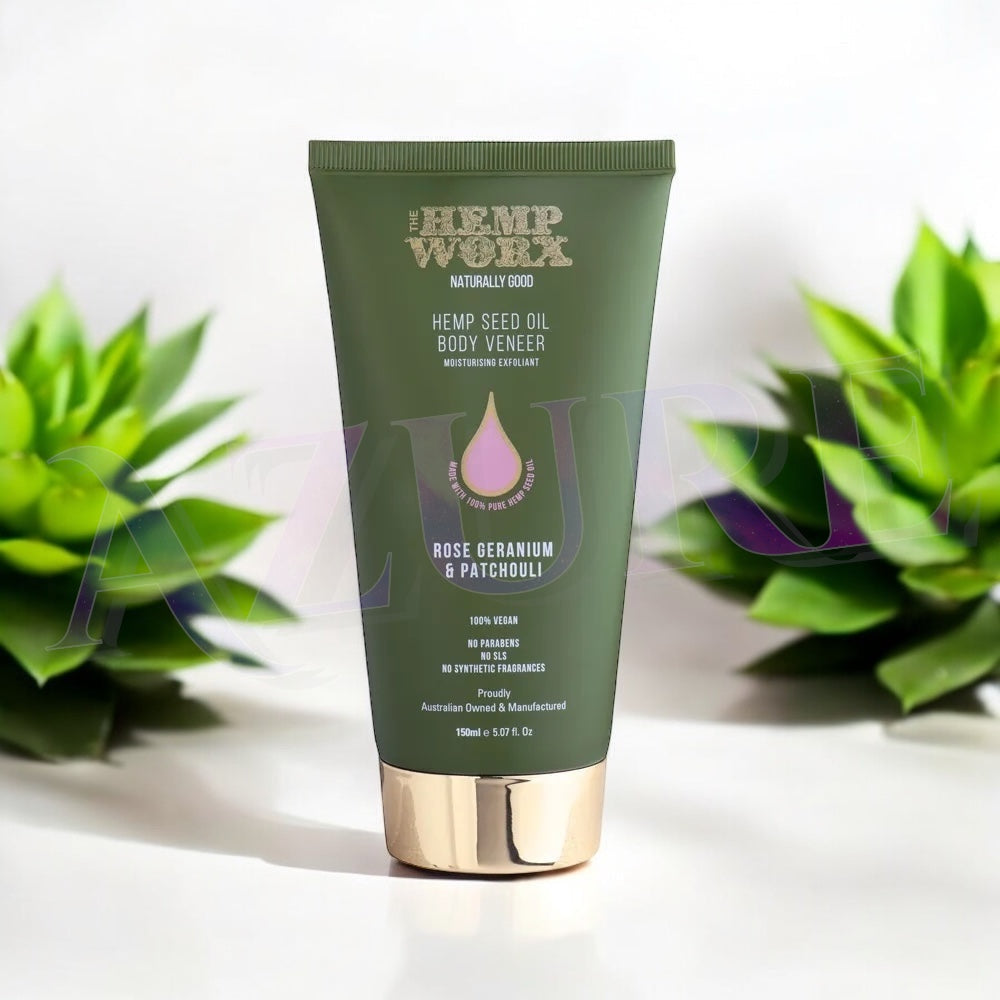 Hemp Worx Rose Geranium & Patchouli Body Veneer 150ml