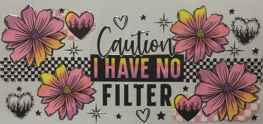  no filter, funny wrap, flower design, checkerboard design, edgy style, flame hearts