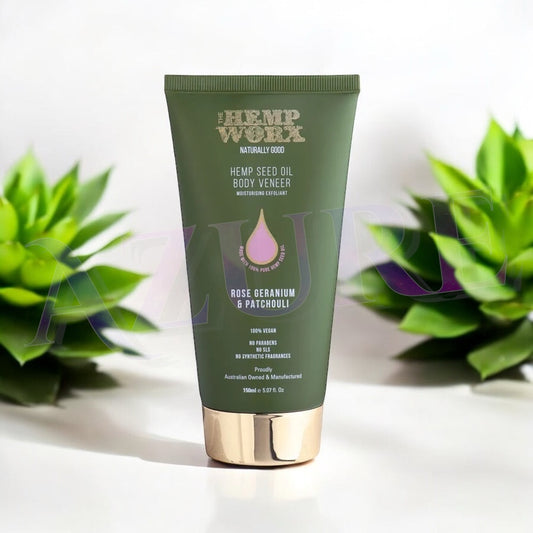 Hemp Worx Rose Geranium & Patchouli Body Veneer 150ml