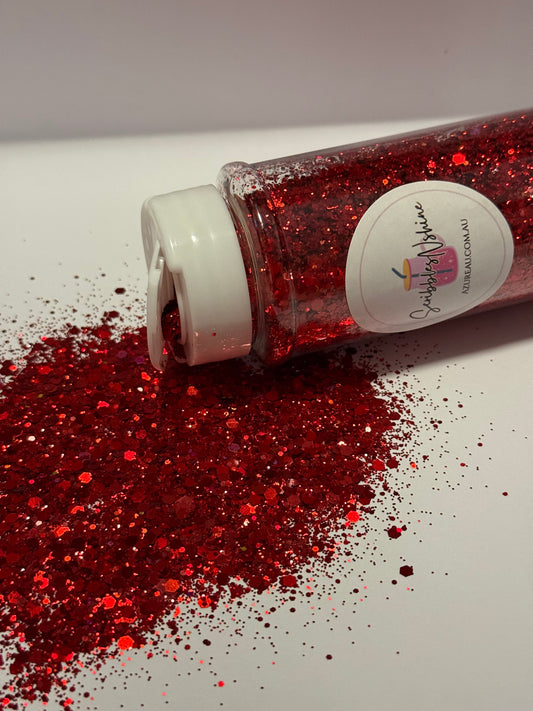 #4 - Crimson Cupid Chunky Glitter (Approx. 100g)